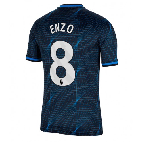 Fotballdrakt Herre Chelsea Enzo Fernandez #8 Bortedrakt 2023-24 Kortermet